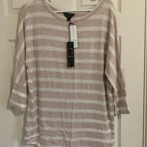 3/4 sleeve brushes sweater